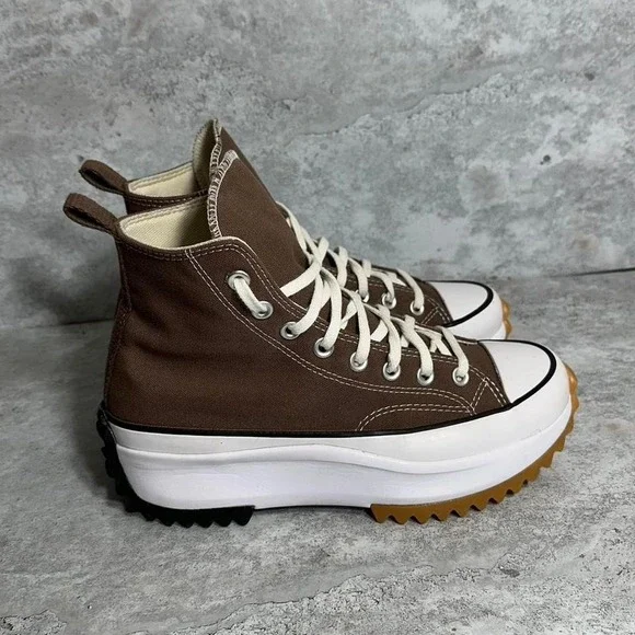 Converse Run Star Hike Platform High 'Squirrel Friend Brown' trainers sneakers - Picture 5 of 8